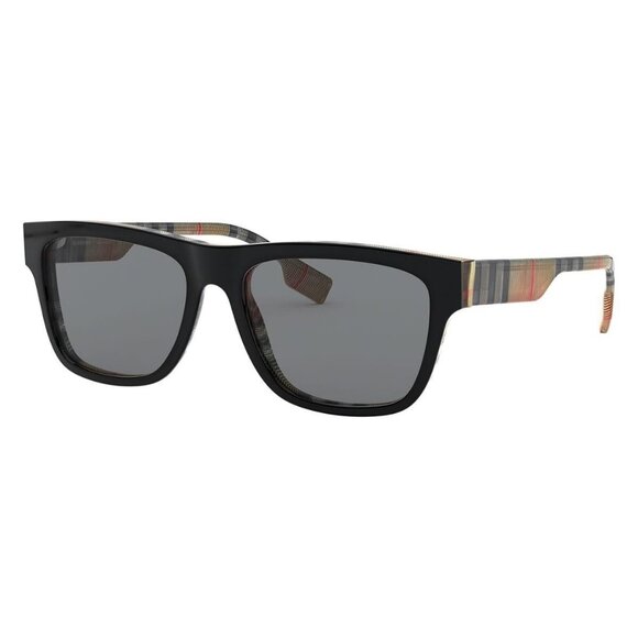 New BURBERRY Black Square BE4293 380687 Sunglasses Women - Picture 1 of 4